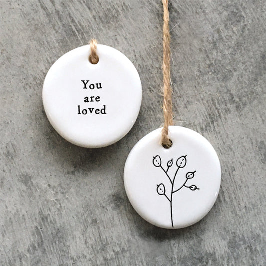 'You are loved' Floral Hanger