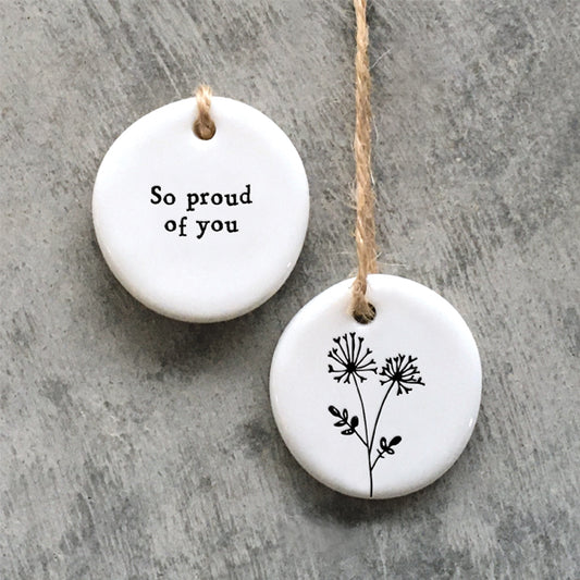 'So proud of you' Floral Hanger