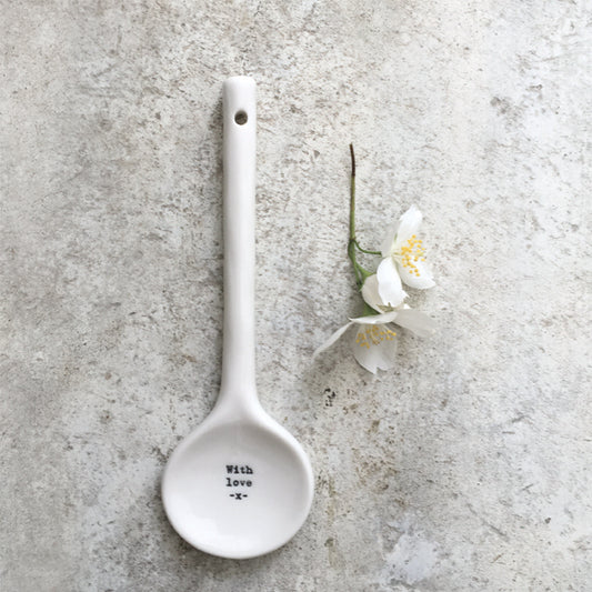 'With Love' Porcelain Spoon