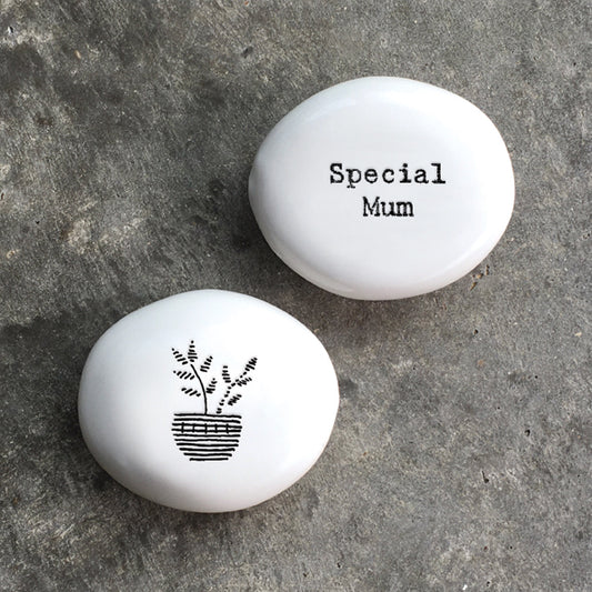 'Special Mum' Porcelain Pebble