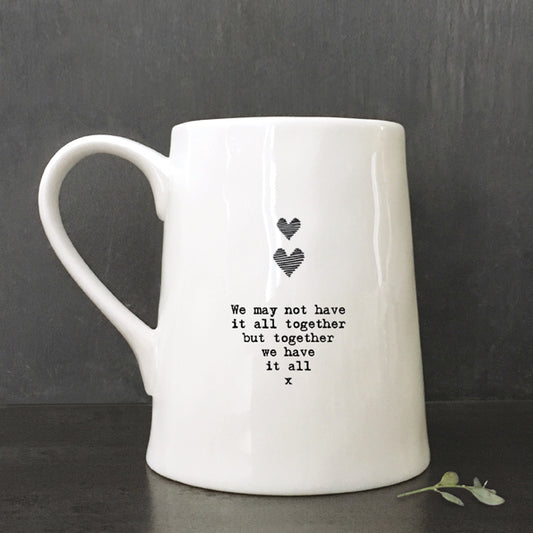 'Have it all' Large Porcelain Mug