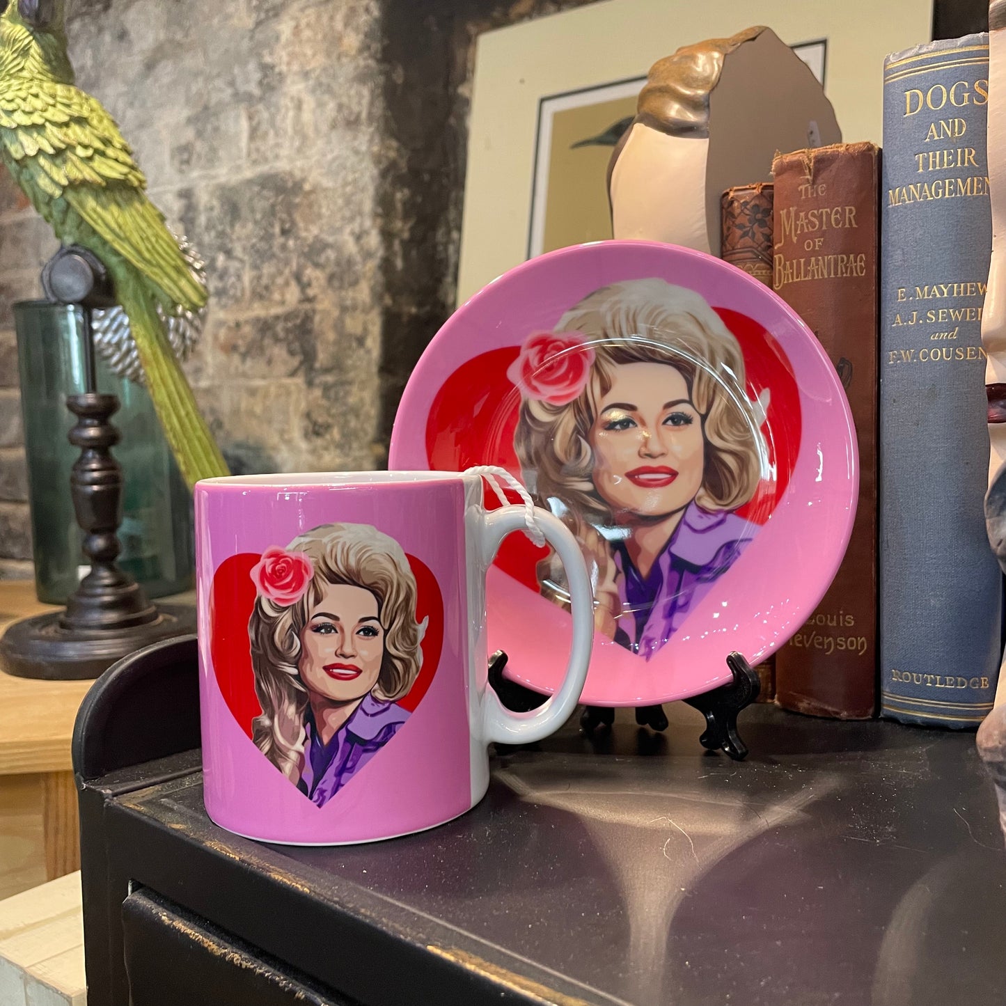 'Dolly in red heart' Mug